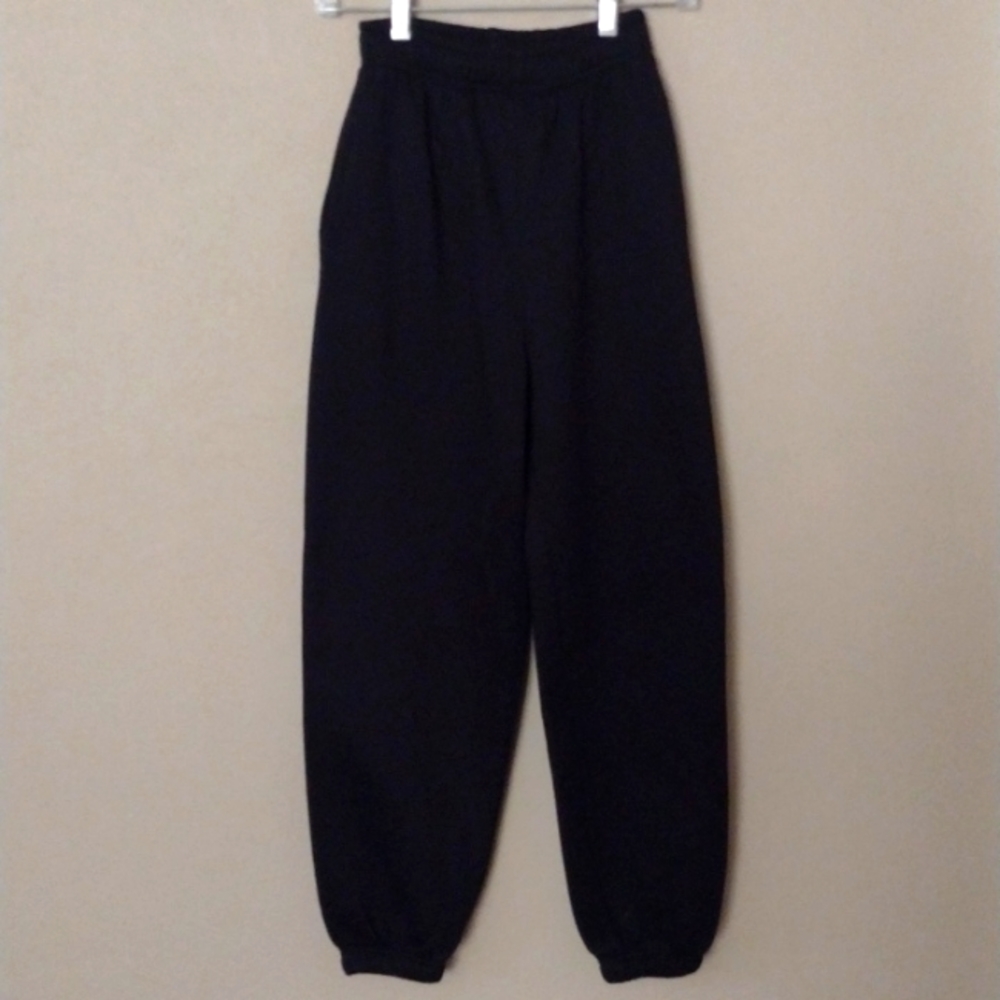Black athleisure sweatpants
